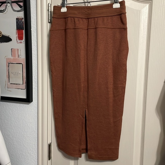 💖 NWT Prana Cozy Up Midi Skirt in Roux Heather - Picture 3 of 5